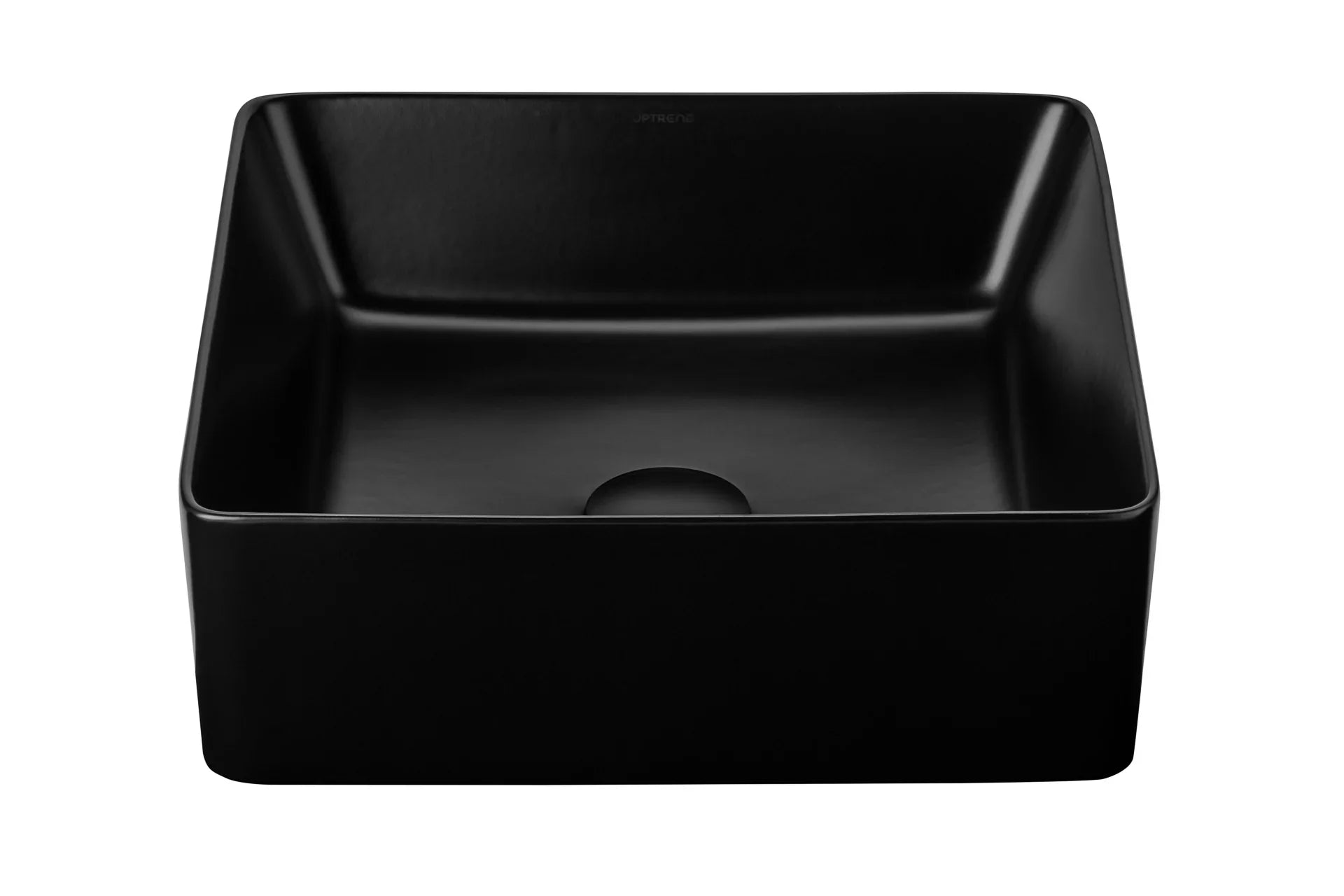 zwarte vierkante waskom