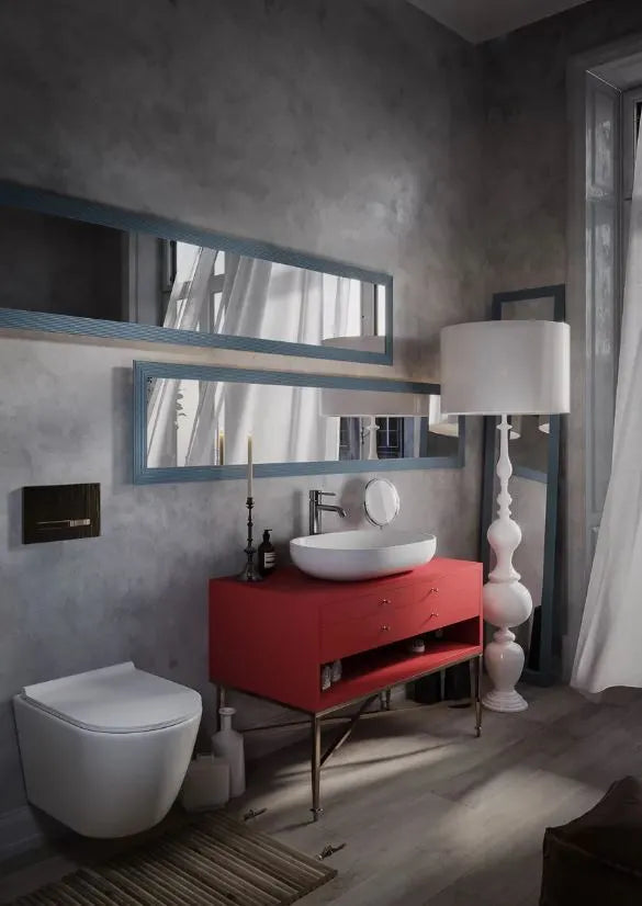 waskom 60 cm in een badkamer