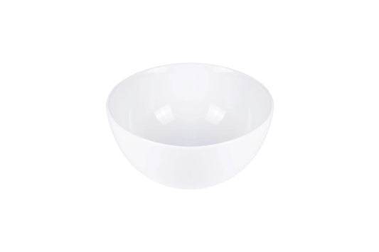 Ronde witte waskom met glanzende afwerking