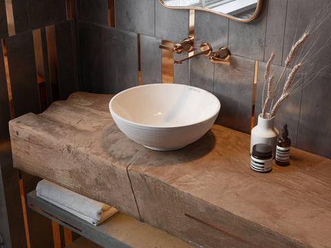 Keramische Waskom Cleo Wit 38,5x38,5x14 cm