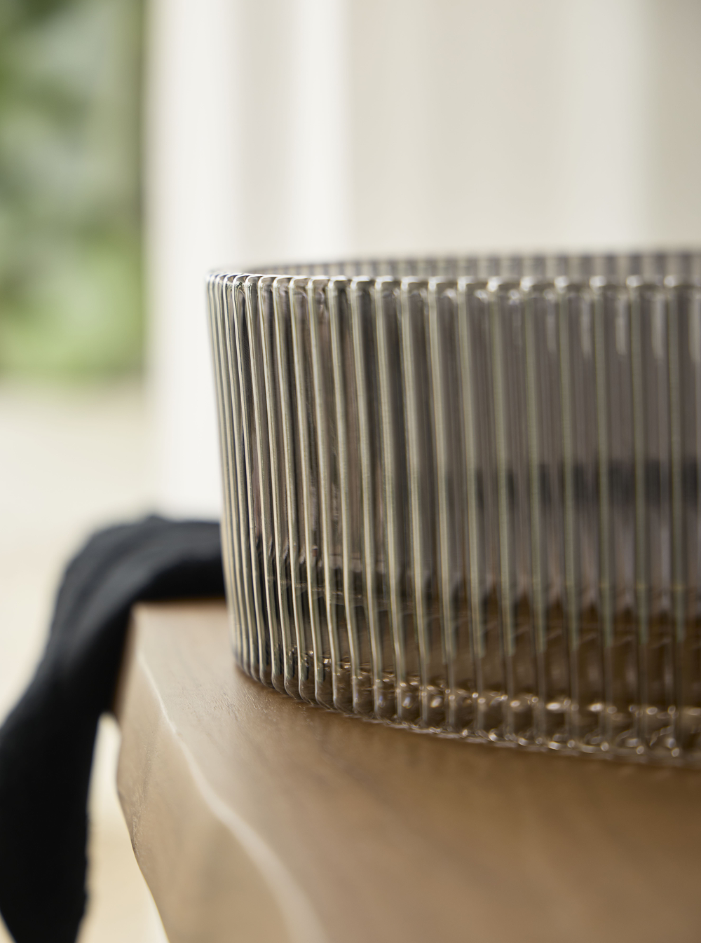 antraciet waskom rond