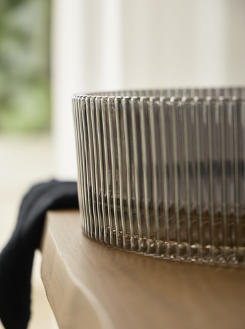 antraciet waskom rond