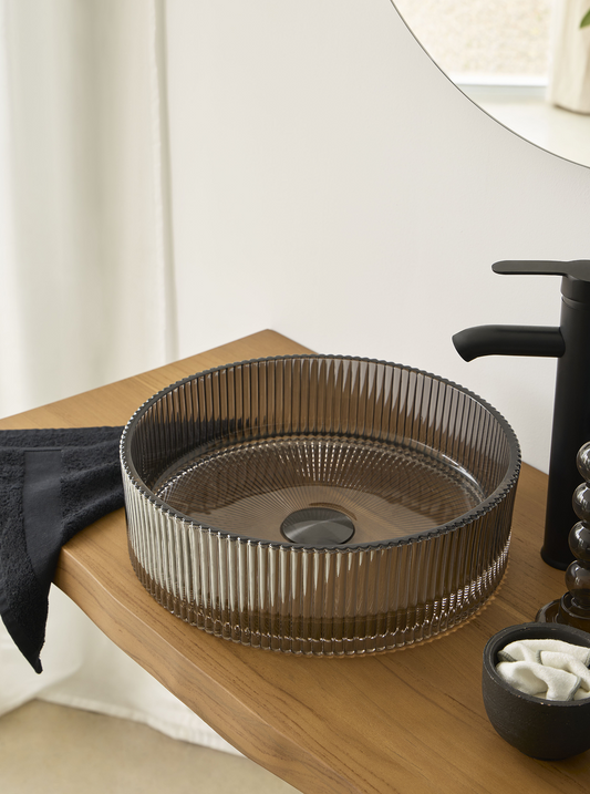 ronde waskom antraciet rond