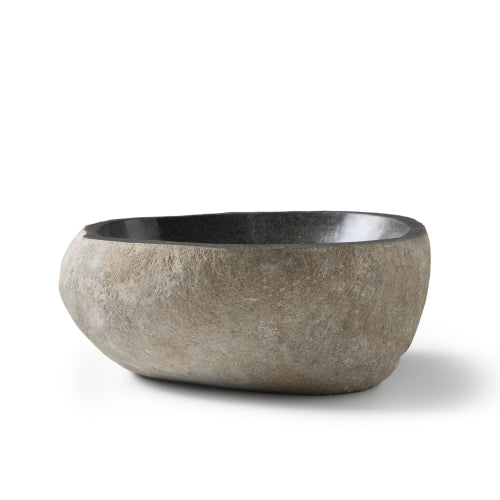 rivierstenen waskom organisch