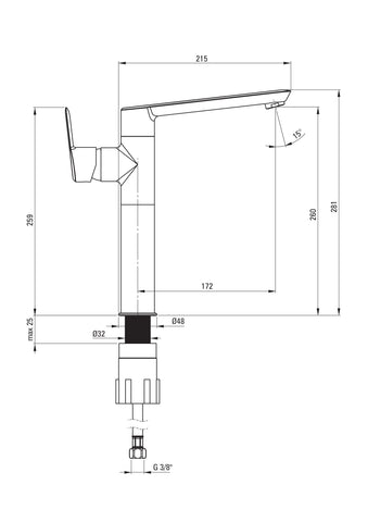 technische tekening kraan