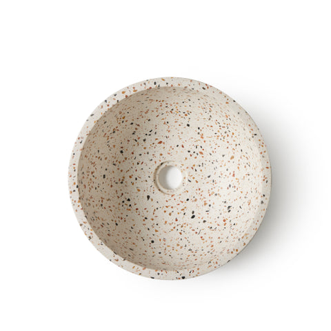 Terrazzo Waskom Venecia Wit Mix 35x35x12 cm