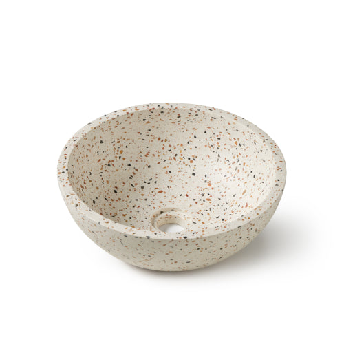 Terrazzo Waskom Venecia Wit Mix 35x35x12 cm