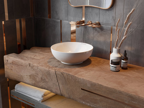 Keramische Waskom Lena Wit 38,5x38,5x14 cm