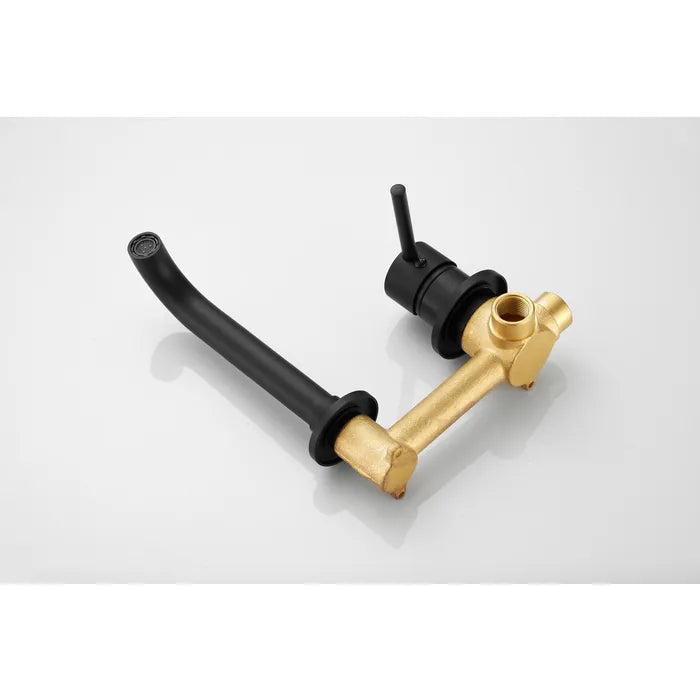 zwarte inbouwkraan volledig product